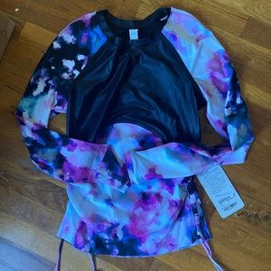 NWT lululemon salty sweet rash guard